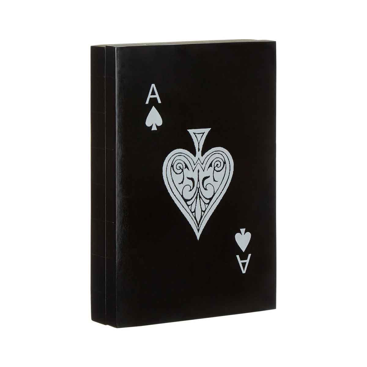 Churchill Games Black and White Double Card Box with Playing Cards