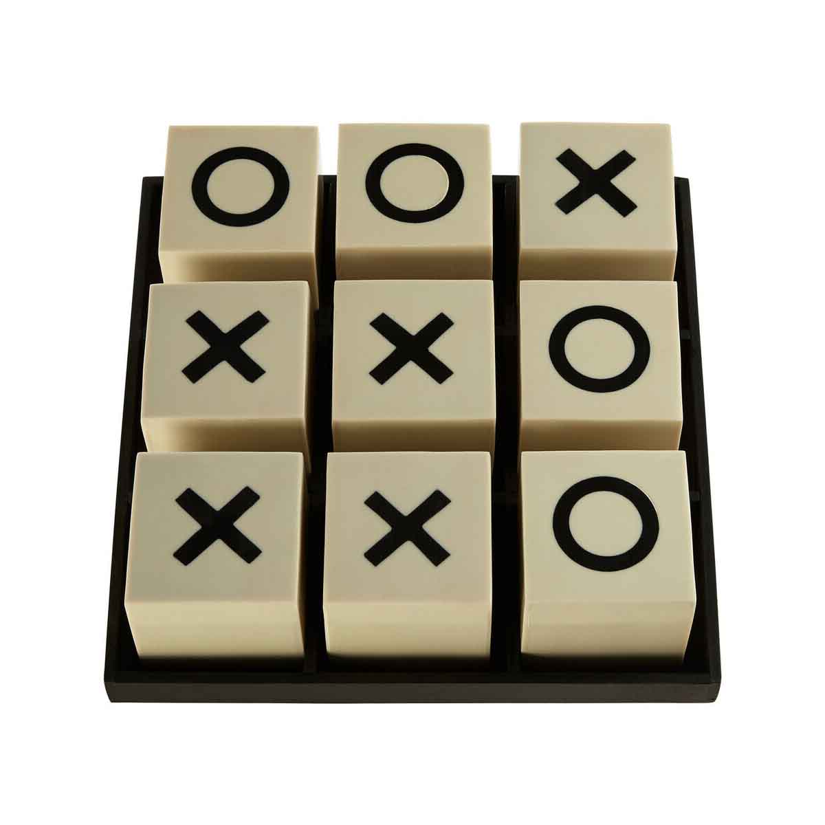 Churchill Games Large White and Black Noughts & Crosses Game