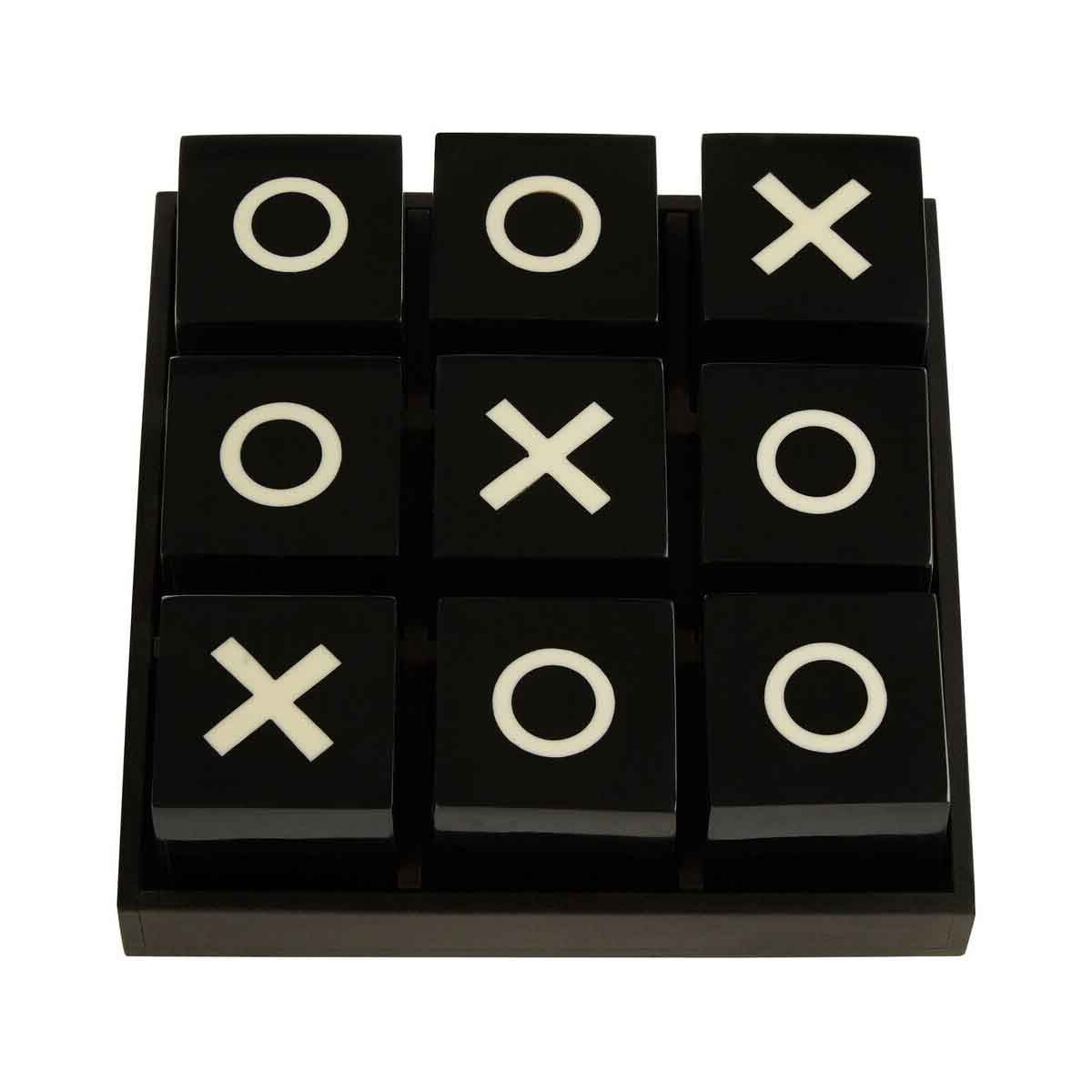 Churchill Games Large Black and White Noughts & Crosses Game
