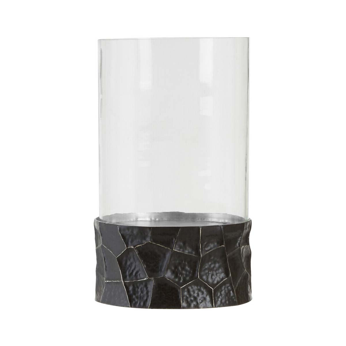 Akola Large Hurricane Hammered Candle Holder