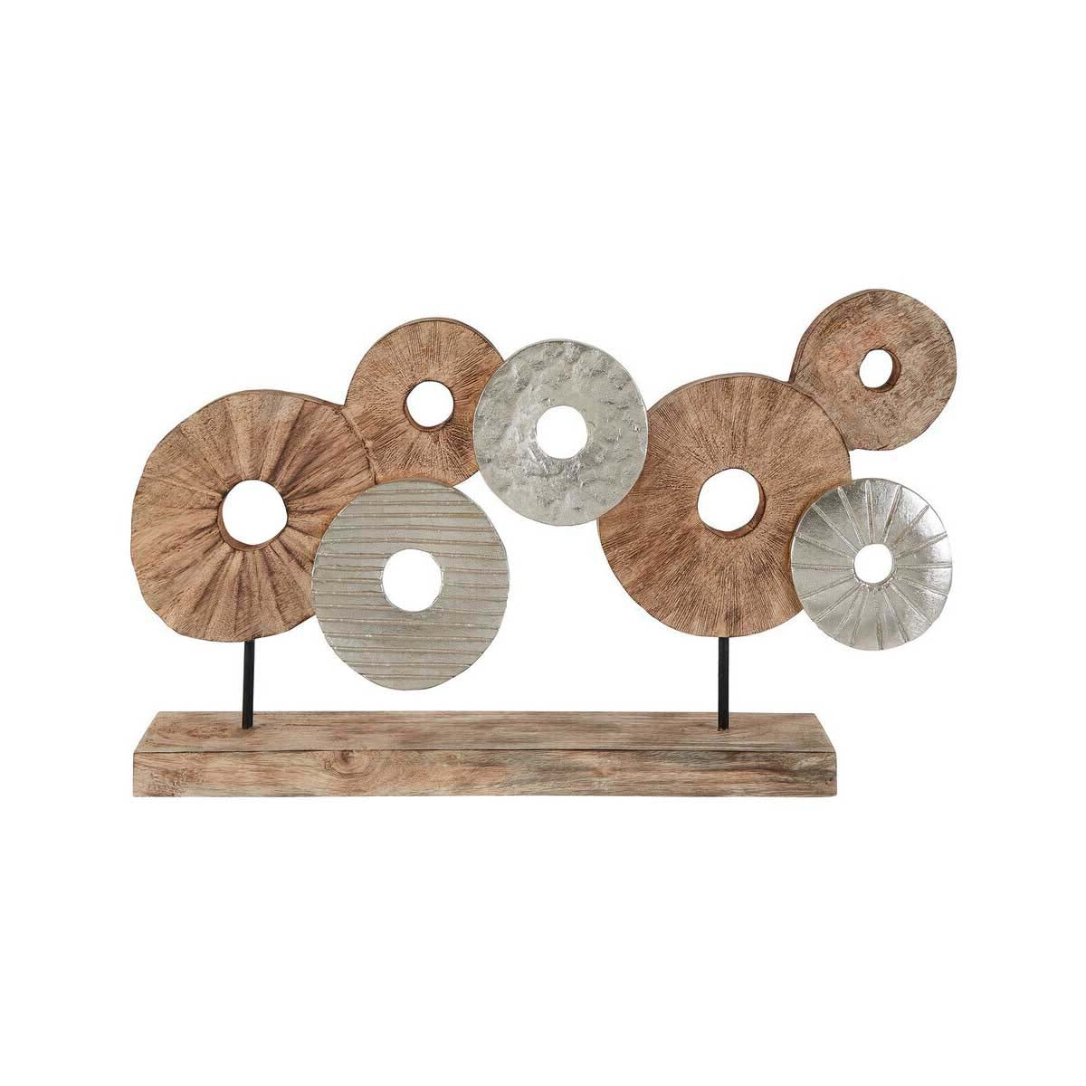 Elementi 7 Disc Wooden Sculpture