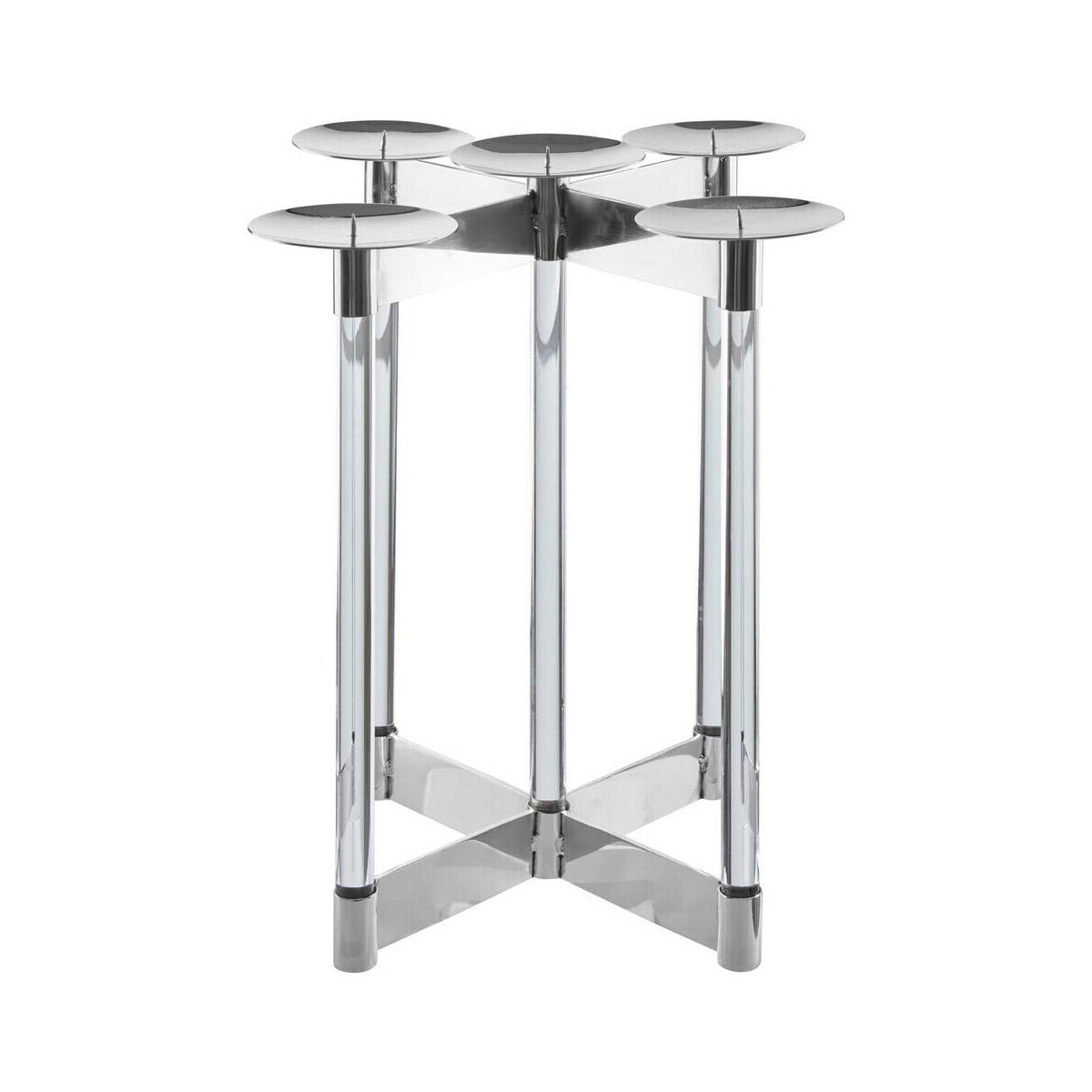 Lucita Silver Candelabra.