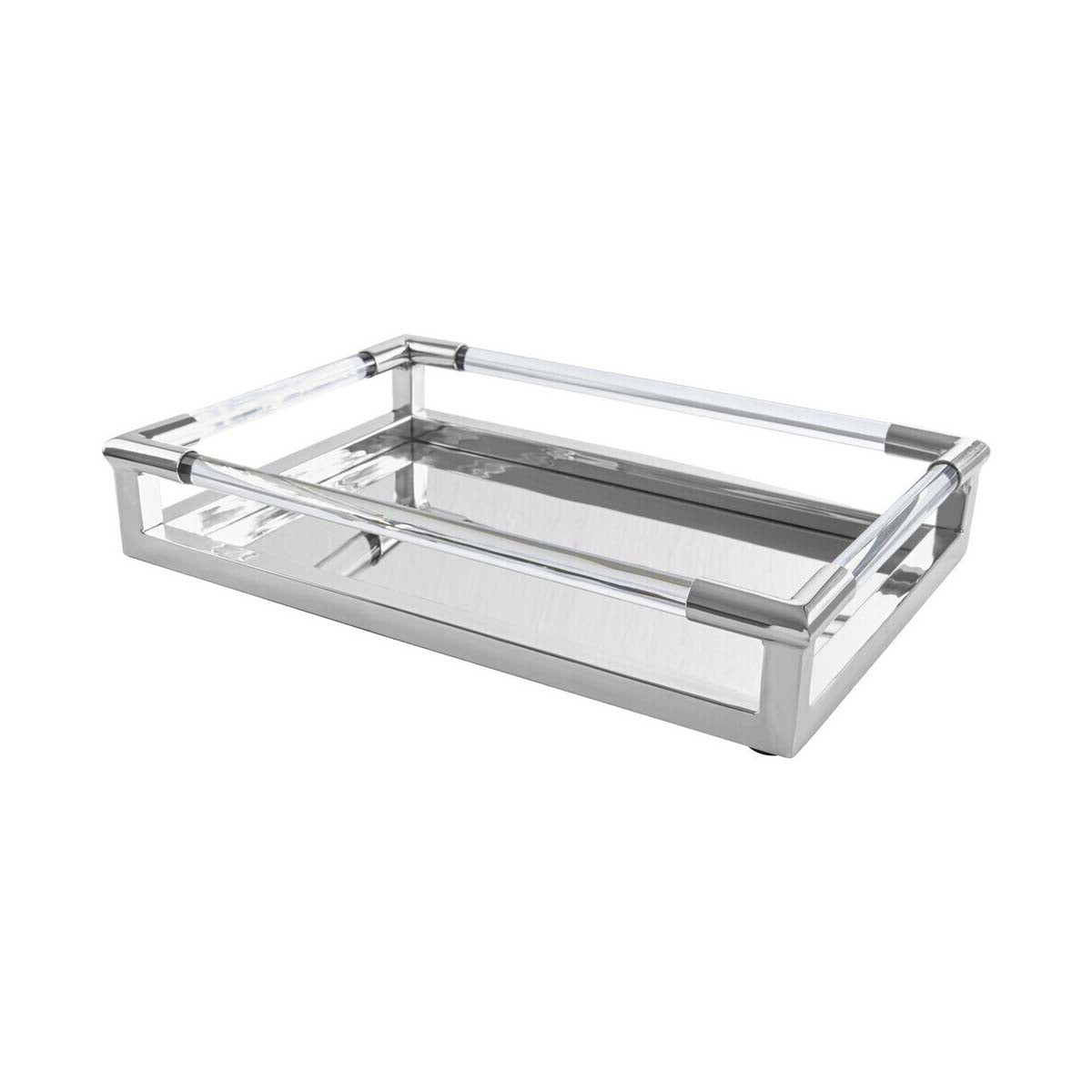 Lucita Silver Finish Tray