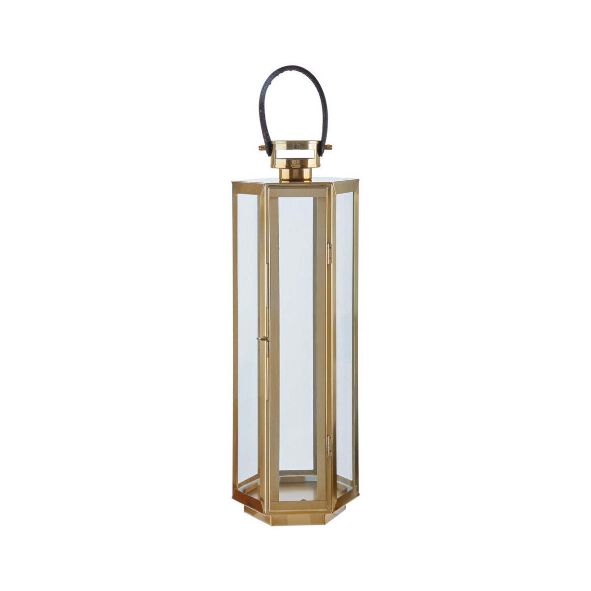 Herber Medium Gold Finish Lantern