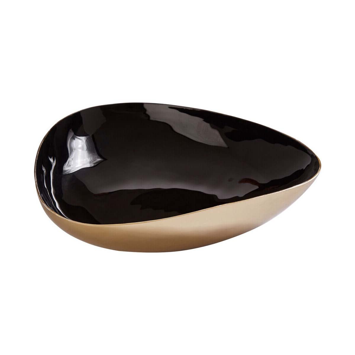 Elva Black And Gold Trinket Bowl