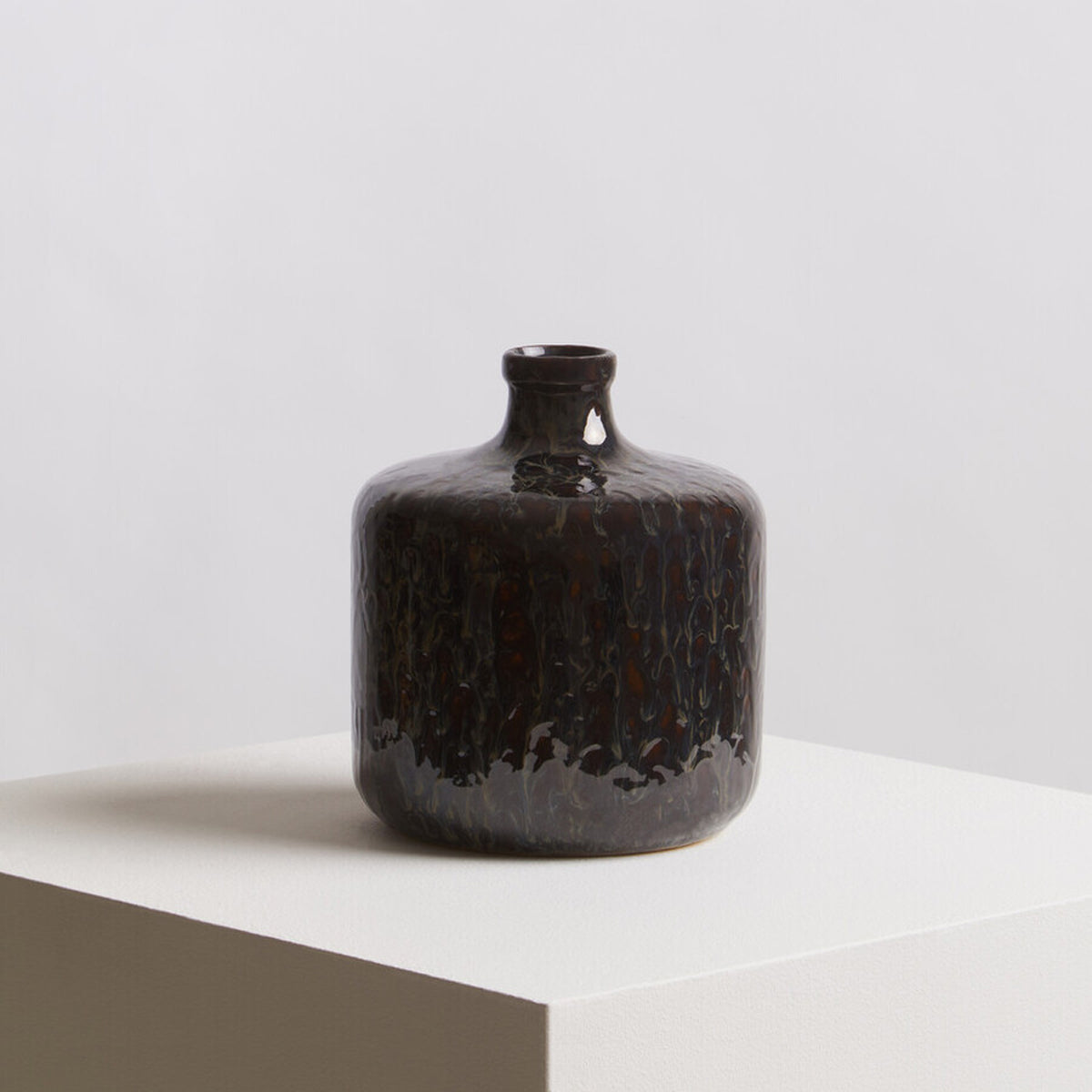 Silas Dark Blue Bottle Vase