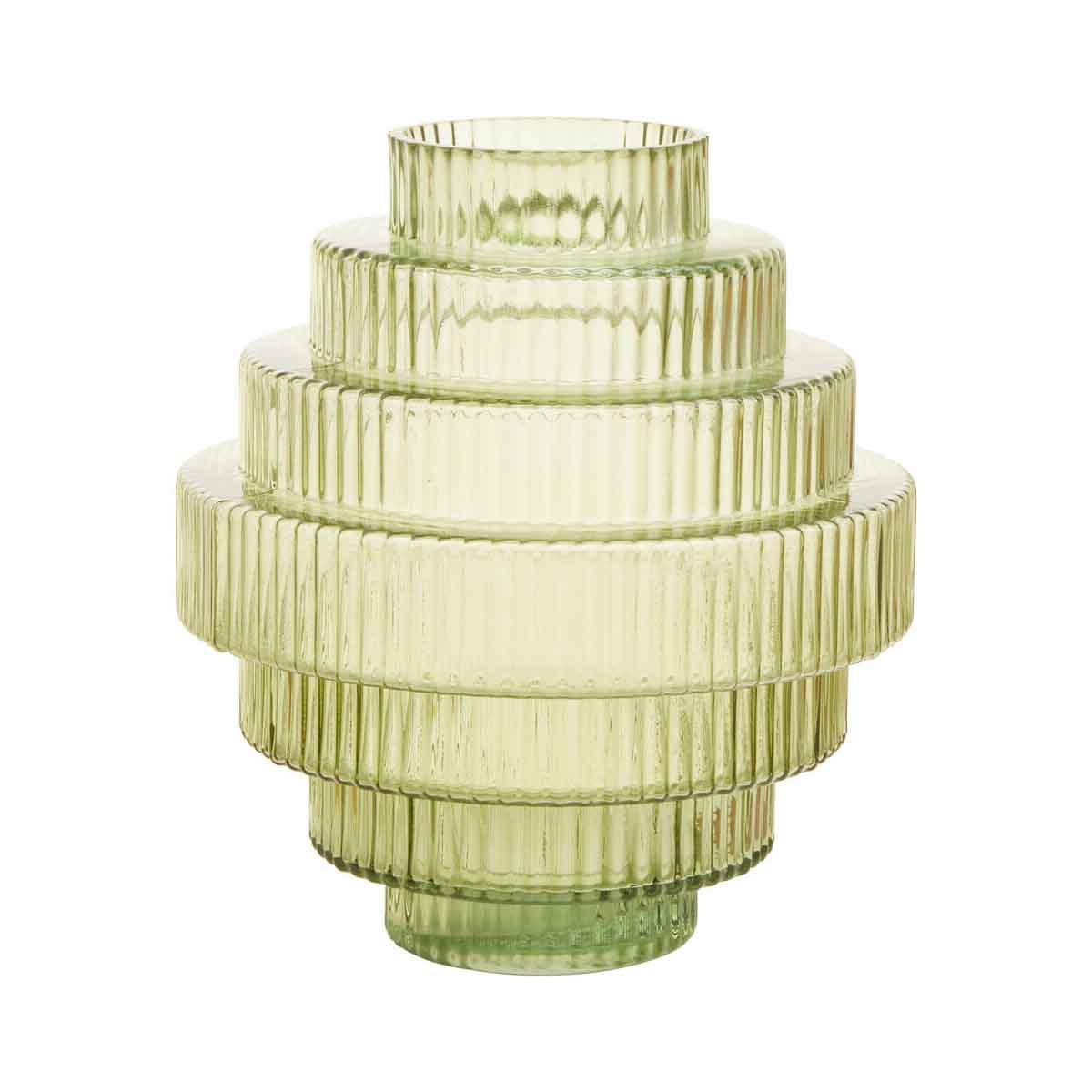 Benka Large Green Glass Vase