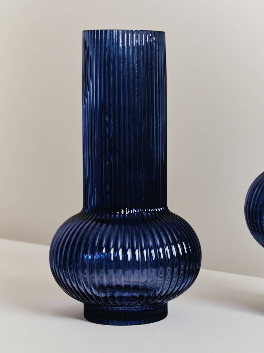 Benka Blue Glass Vase