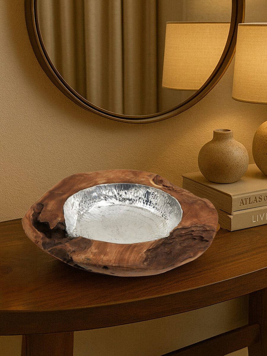 Seraya Teak Wood Bowl