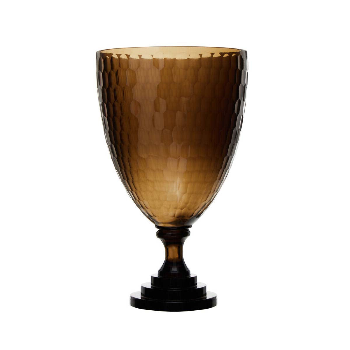 Cortina Medium Honeycomb Glass Candle Holder