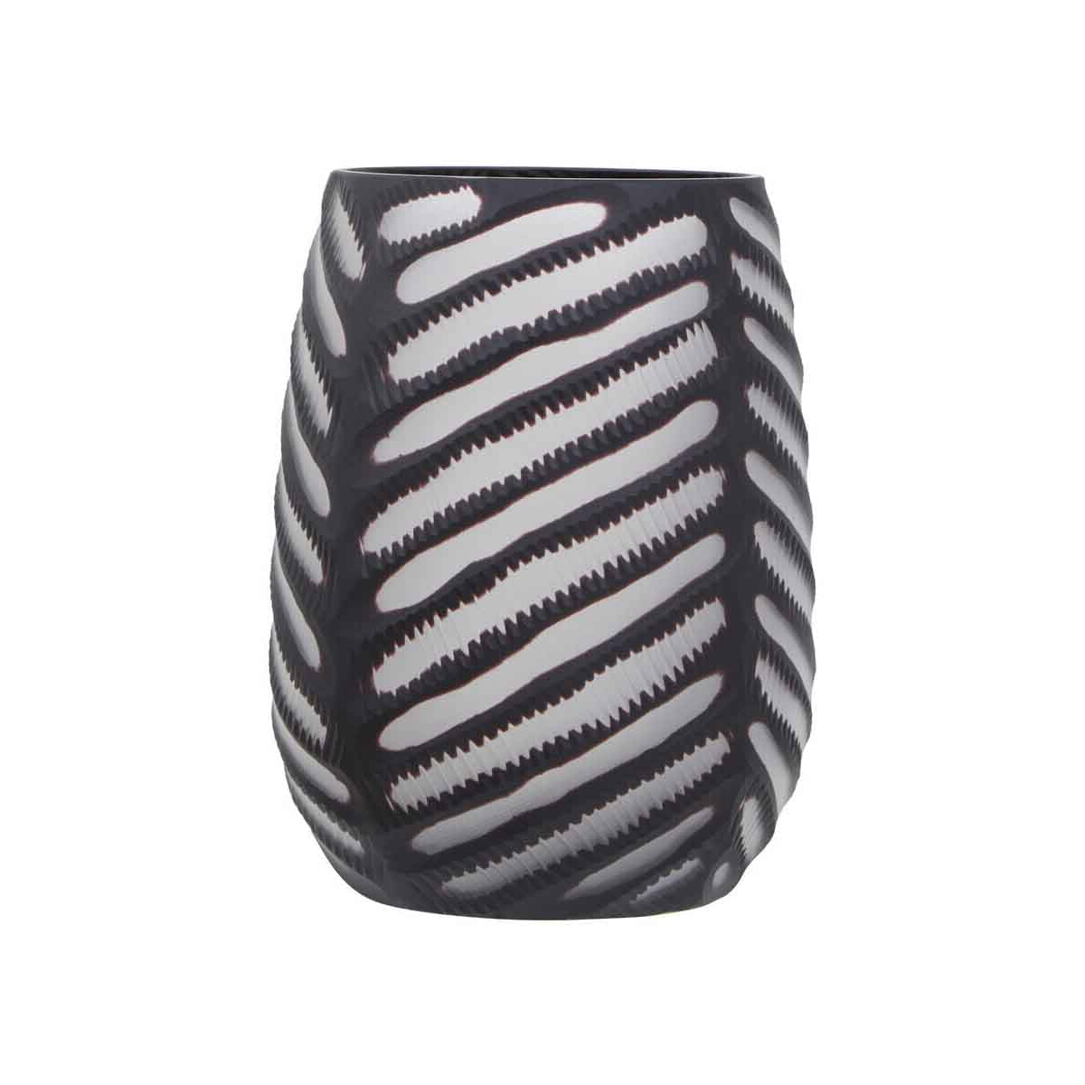 Hessa Large Chevron Cut Vase