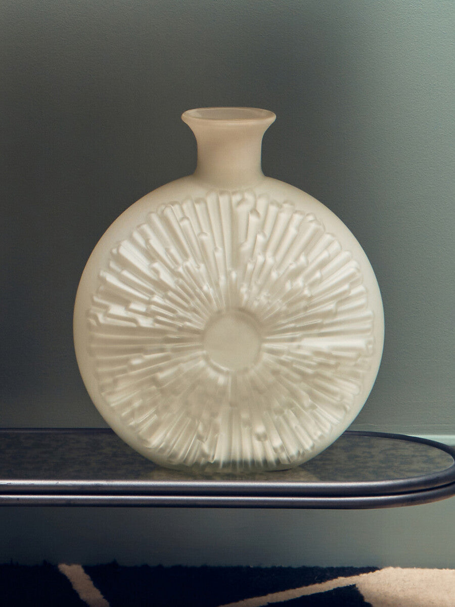 Hadia Matte White Glass Vase