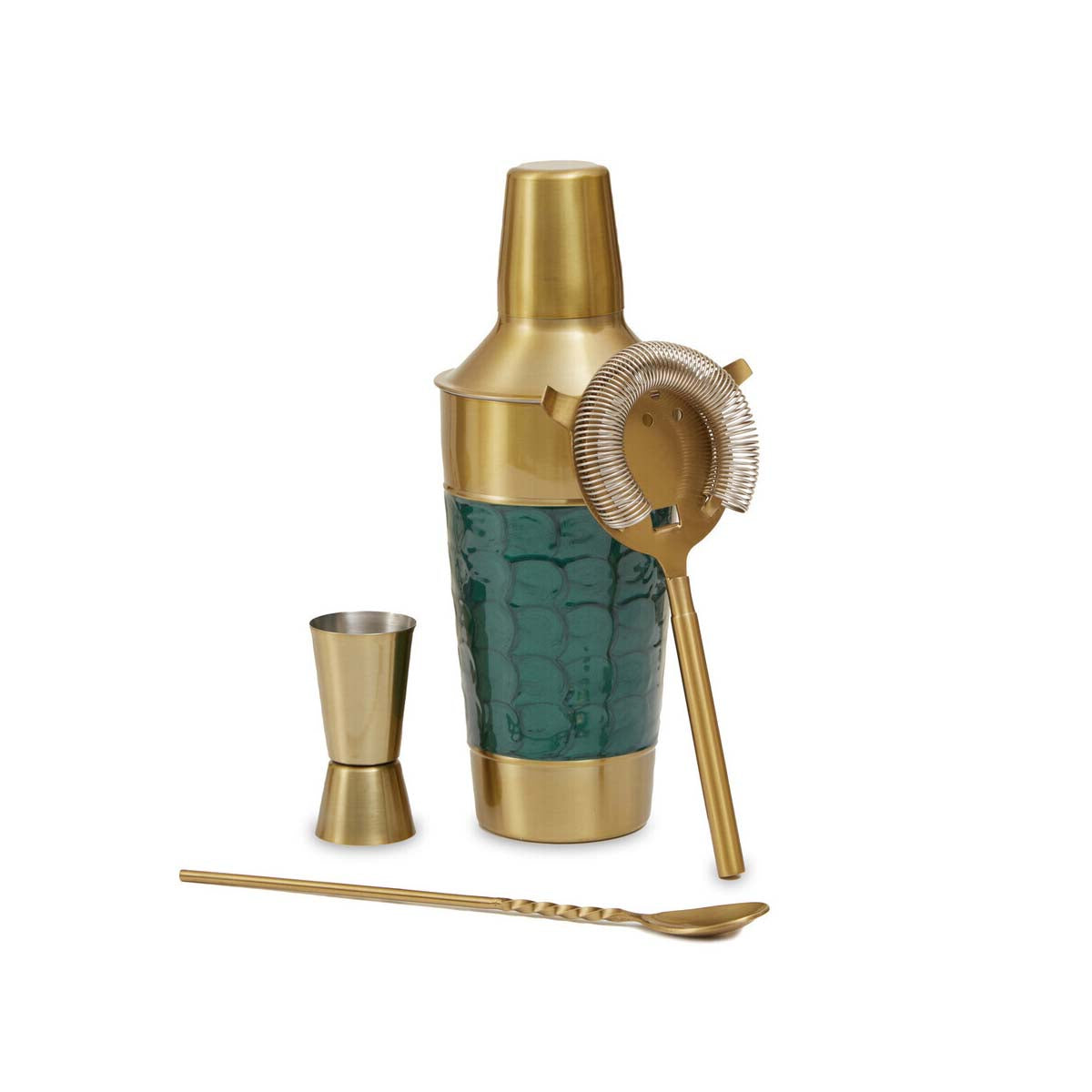 Carolina Green Enamel Cocktail Set