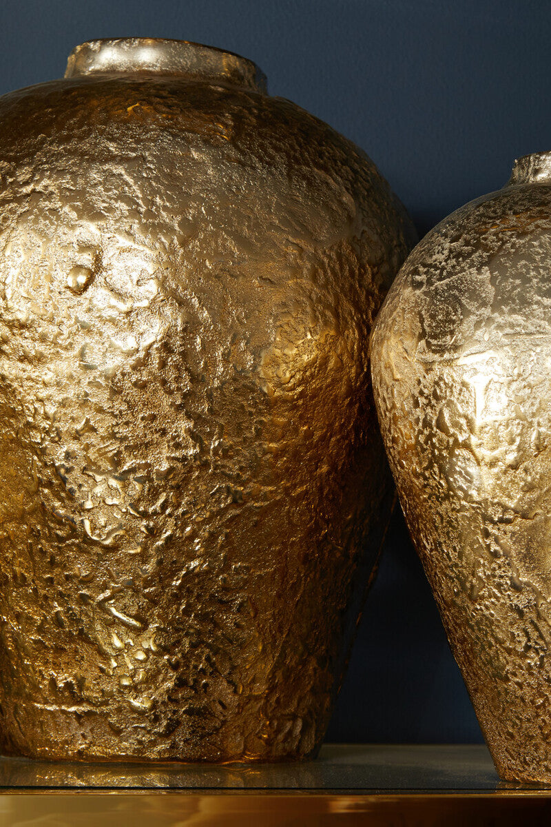 Dion Large Ombre Silver and Gold Finish Vase