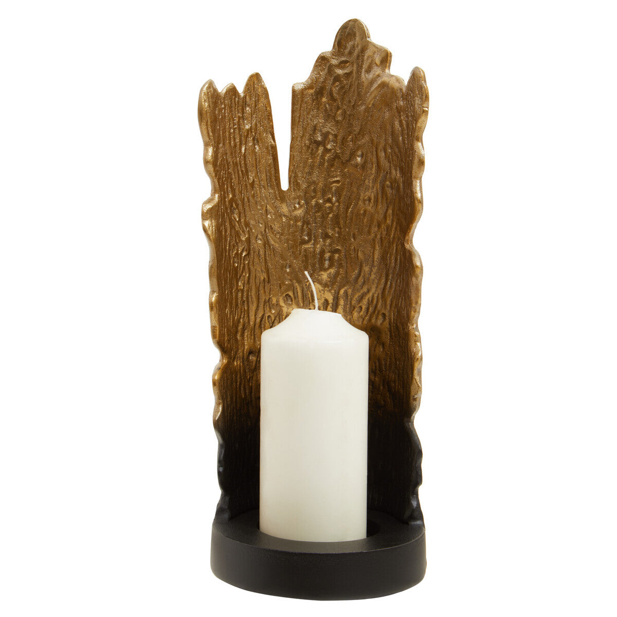 Deomali Small Ombre Black and Gold Candle Holder