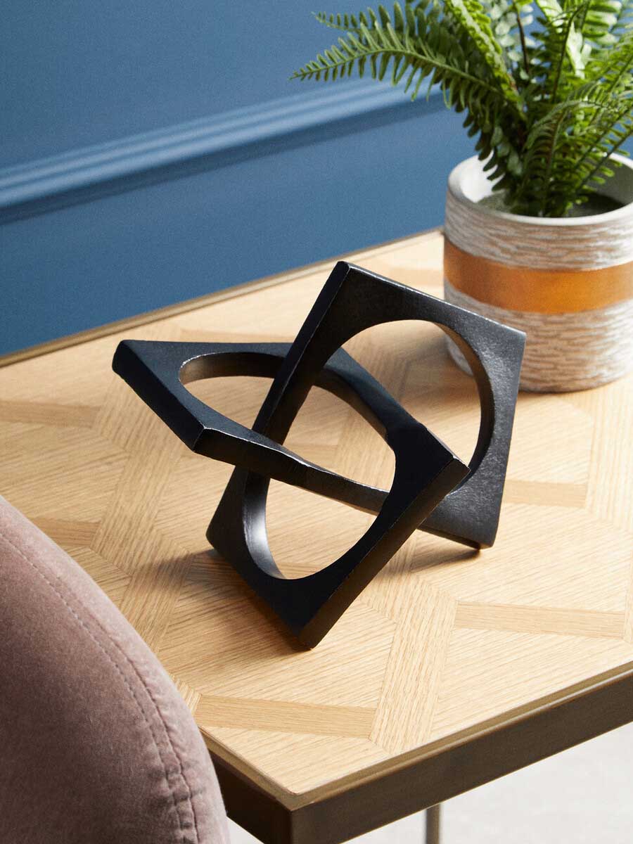 Prato Black Finish Sculpture