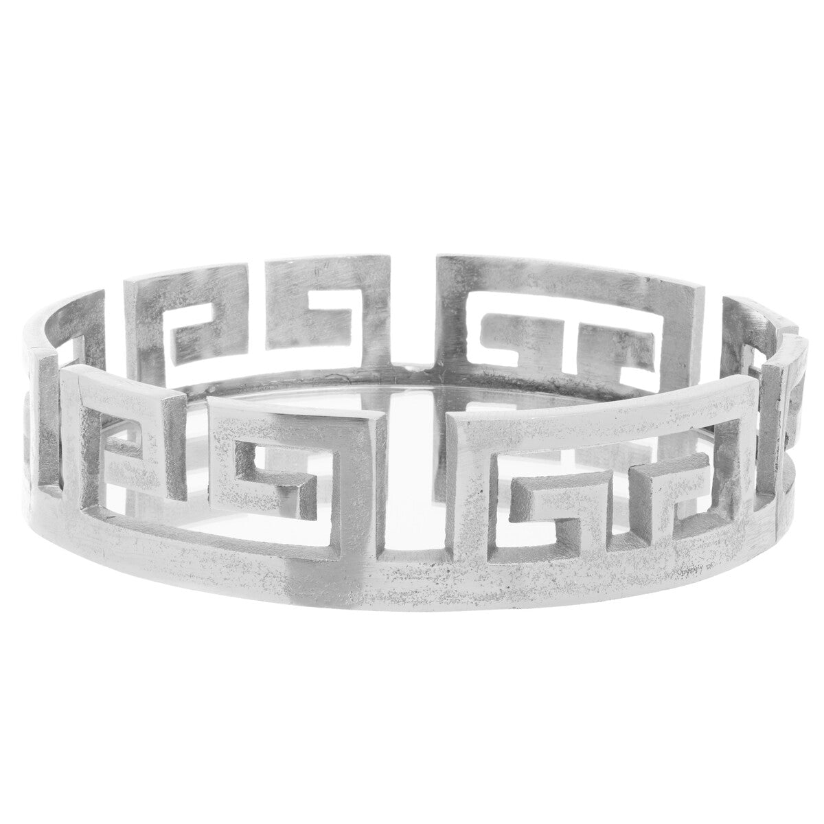 Delphi Round Silver Finish Tray