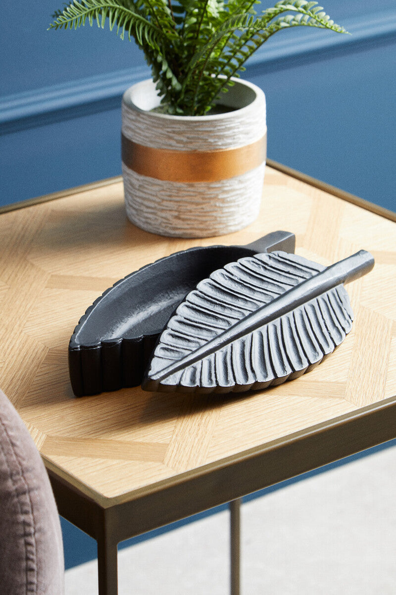 Prato Black Finish Plume Box