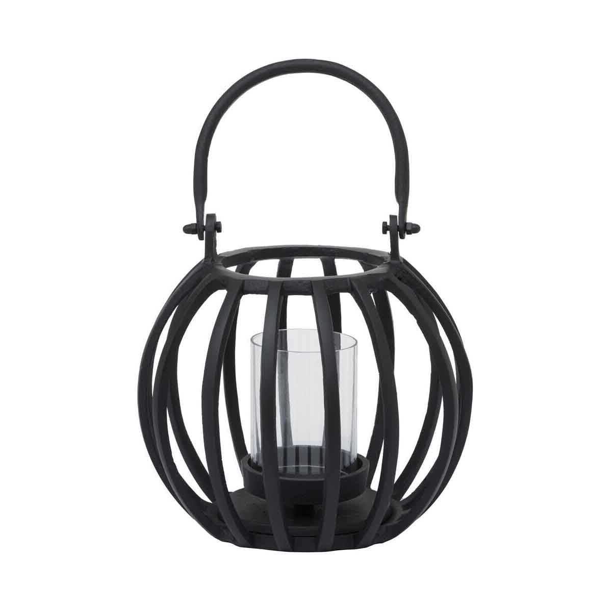 Aura Small Matte Black Finish Lantern