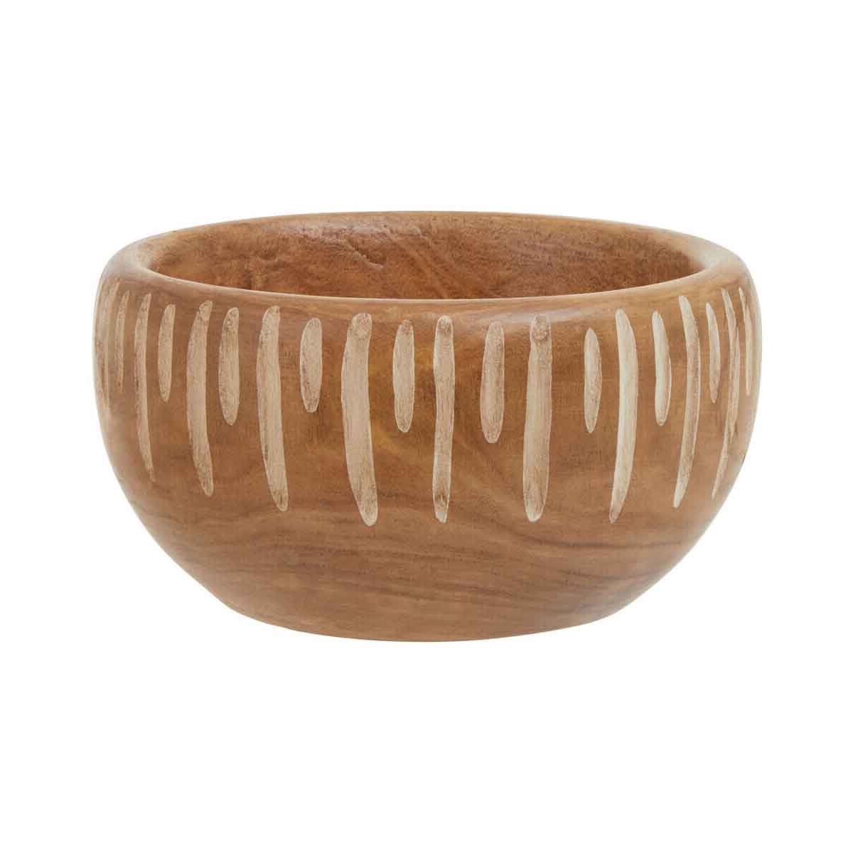 Arlo Small Brown And Natural Round Bowl.