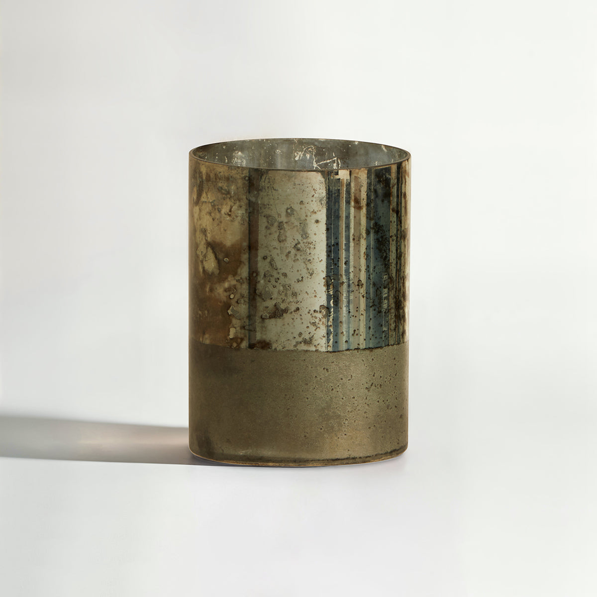 Gaia Antique Effect Black Glass Small Vase