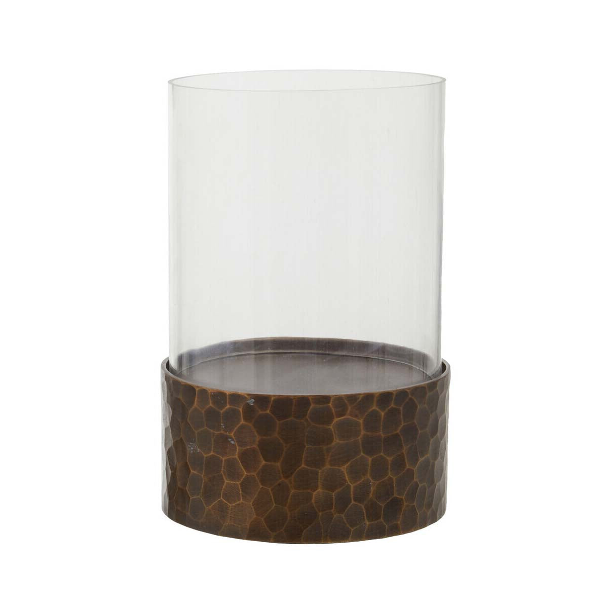 Akola Small Antique Gold Candle Holder