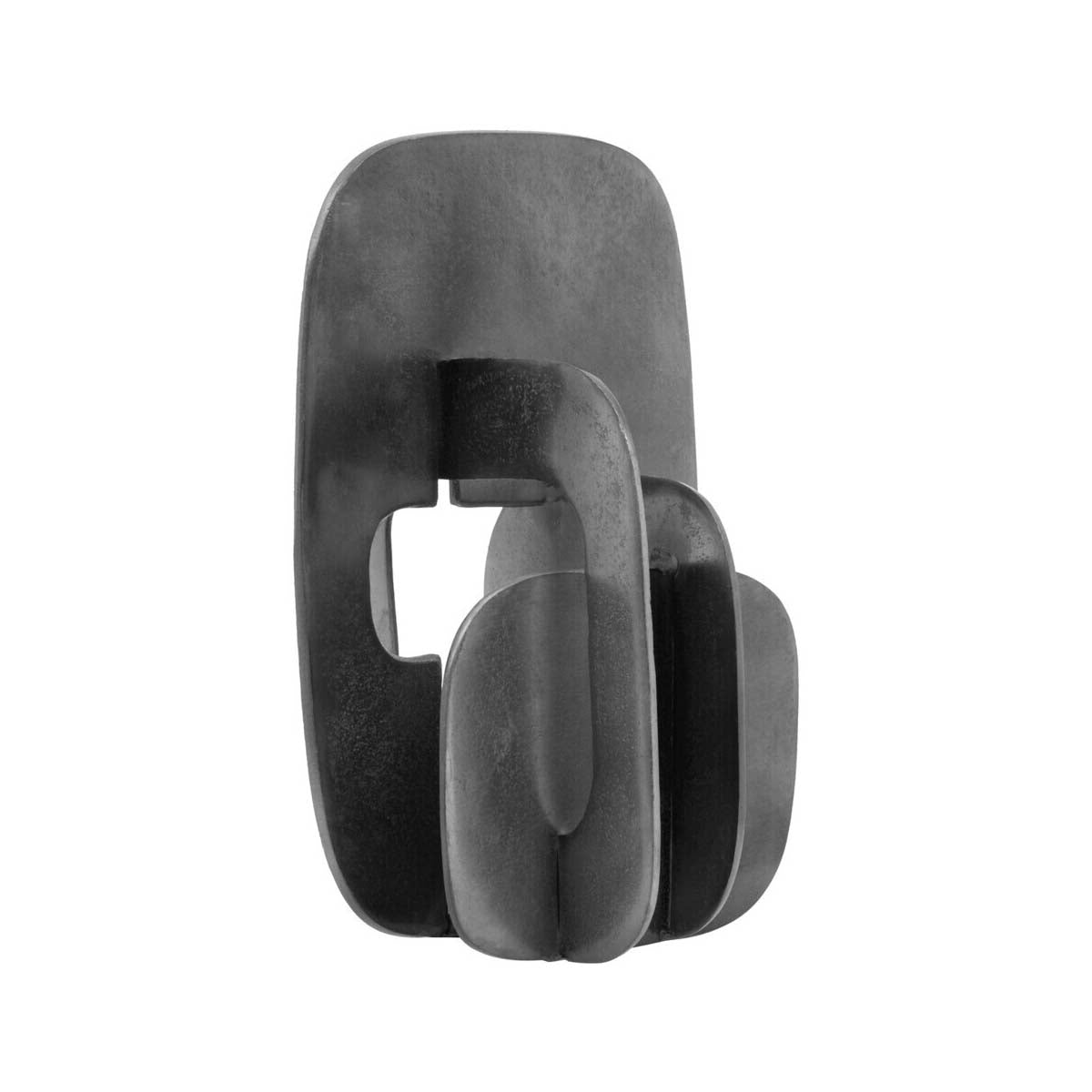 Prato Black Nickel Abstract Sculpture