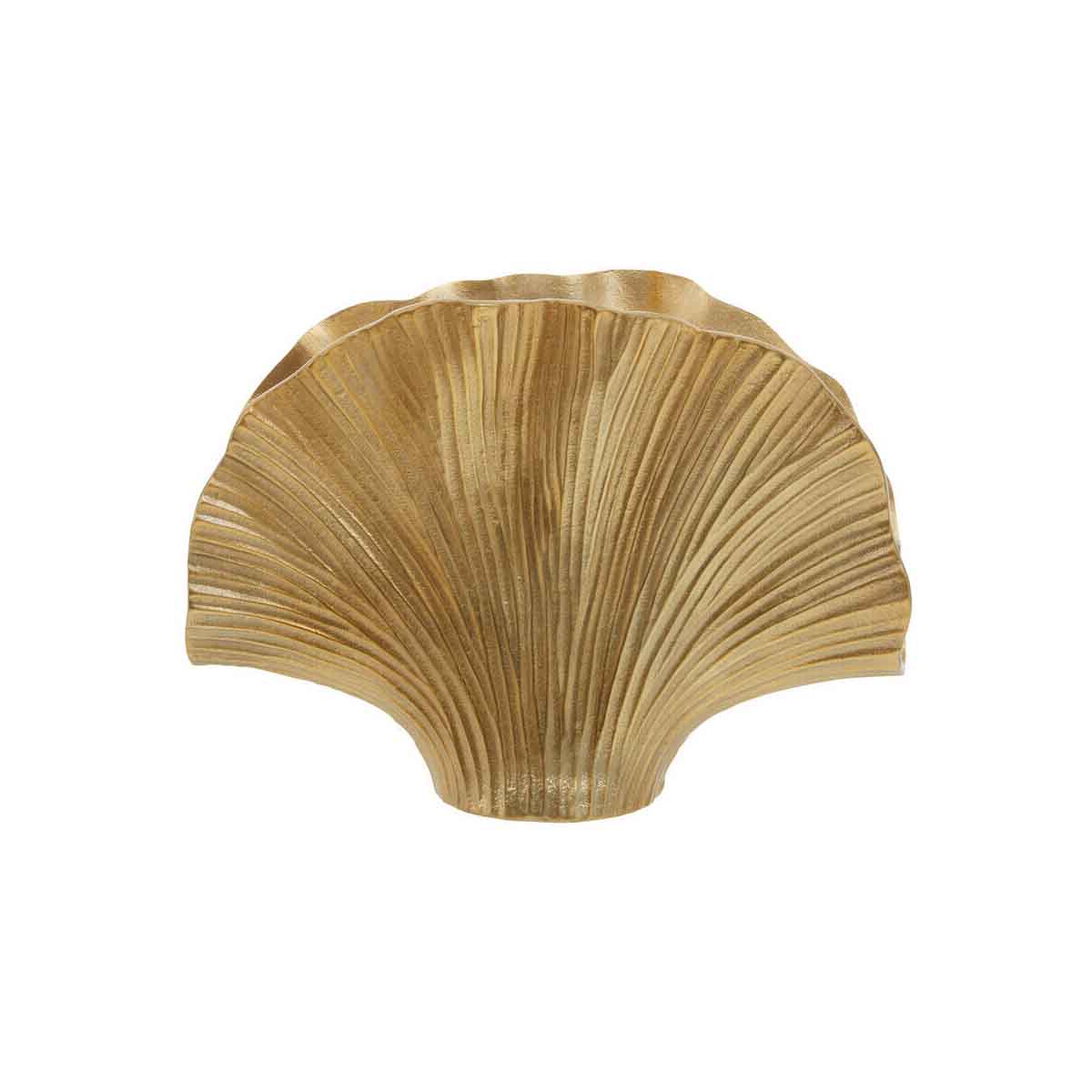 Danna Large Gold Finish Ginko Vase