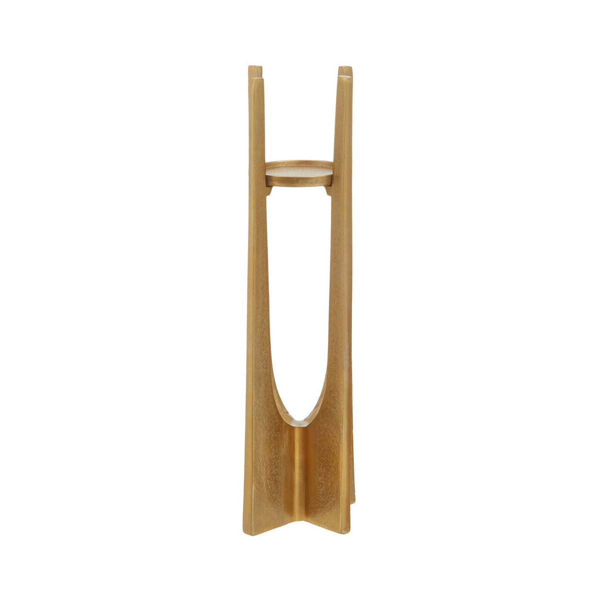 Dante Large Gold Finish Candle Holder