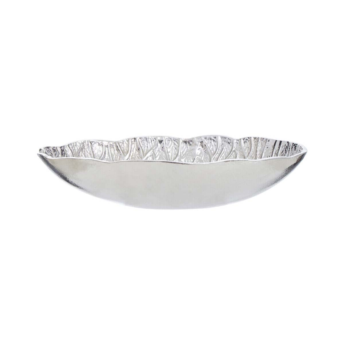 Salma Silver Finish Lotus Leaf Bowl.