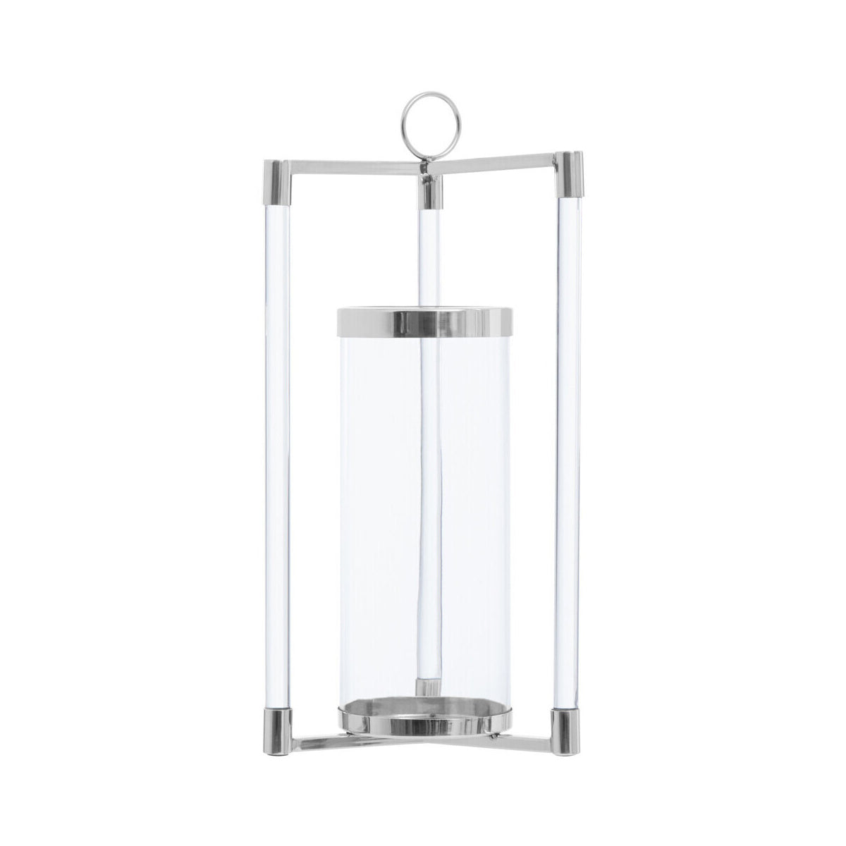 Franklin Large Silver Finish Lantern