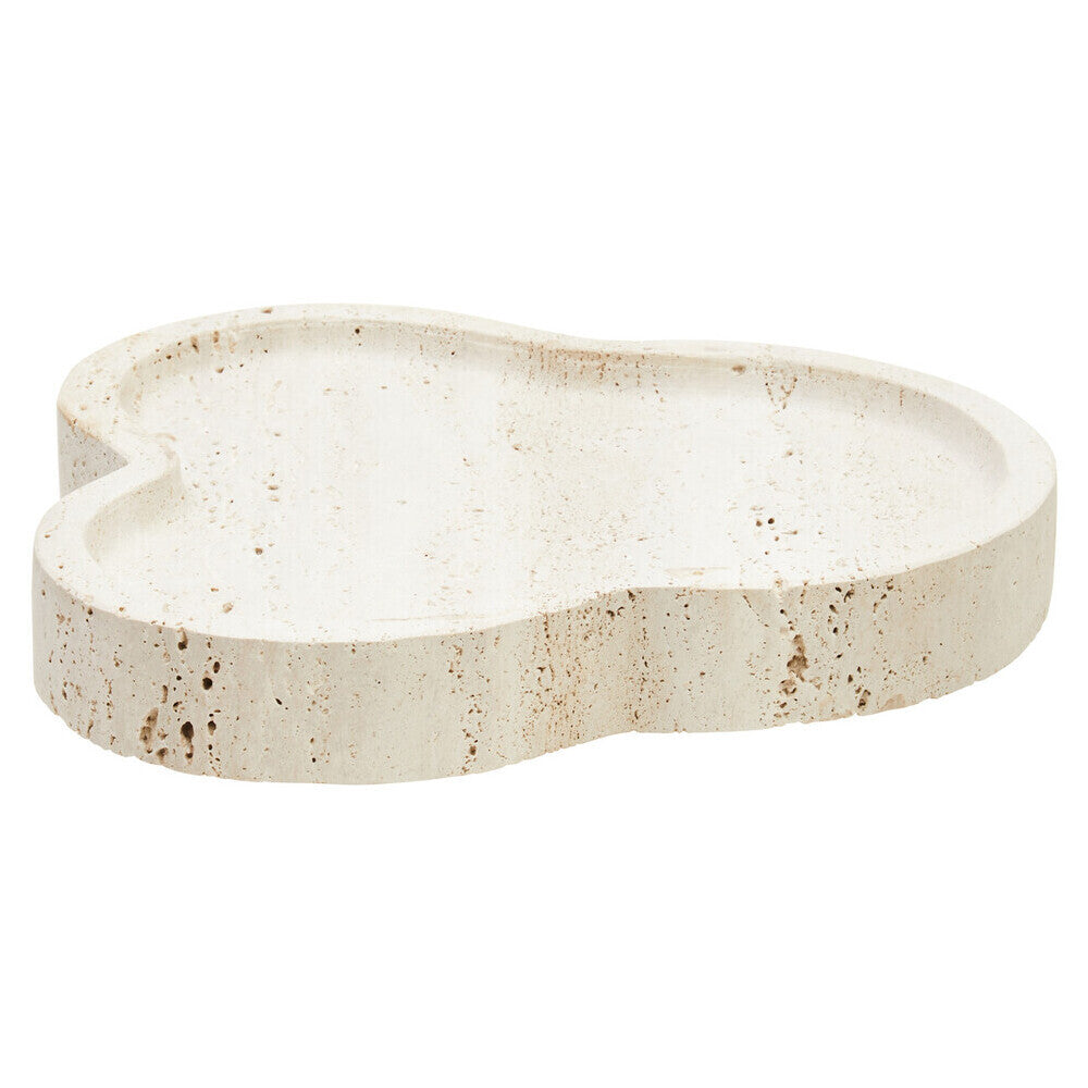 Tibor Travertine Irregular Tray