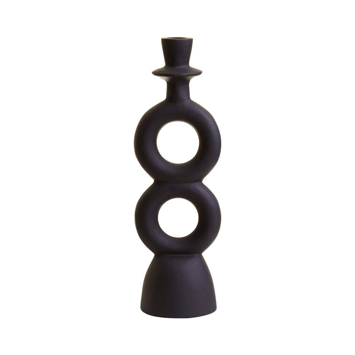 Hapax Large Black Candle Holder