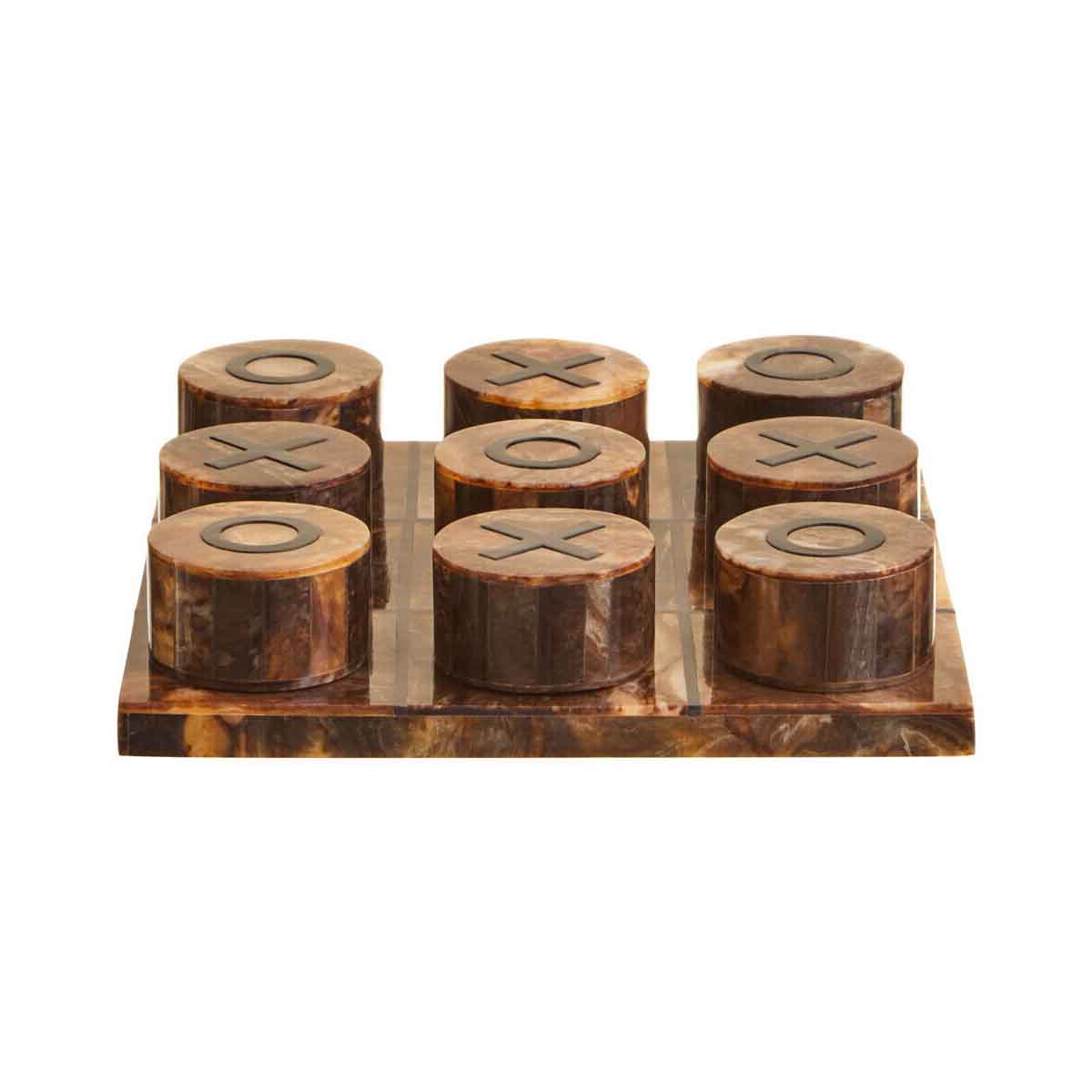 Churchill Games Brown and Black Finish Noughts And Crosses