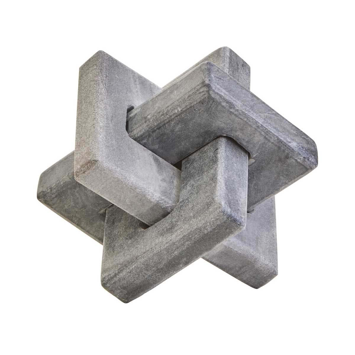 Nason Grey Marble Knot Sculpture