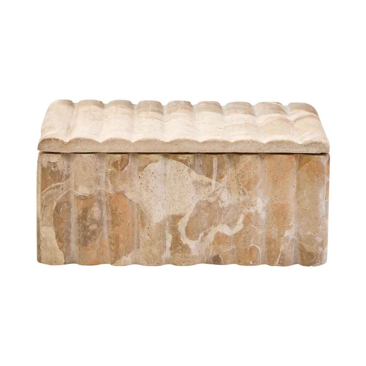 Santino Rectangular Chocolate Marble Box