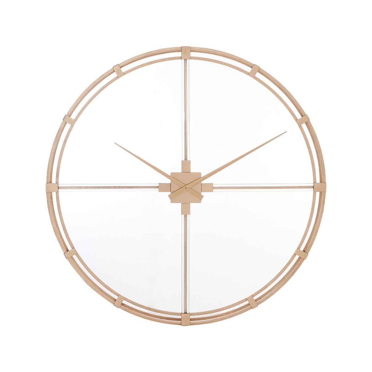 Beauly Gold Finish Metal Wall Clock
