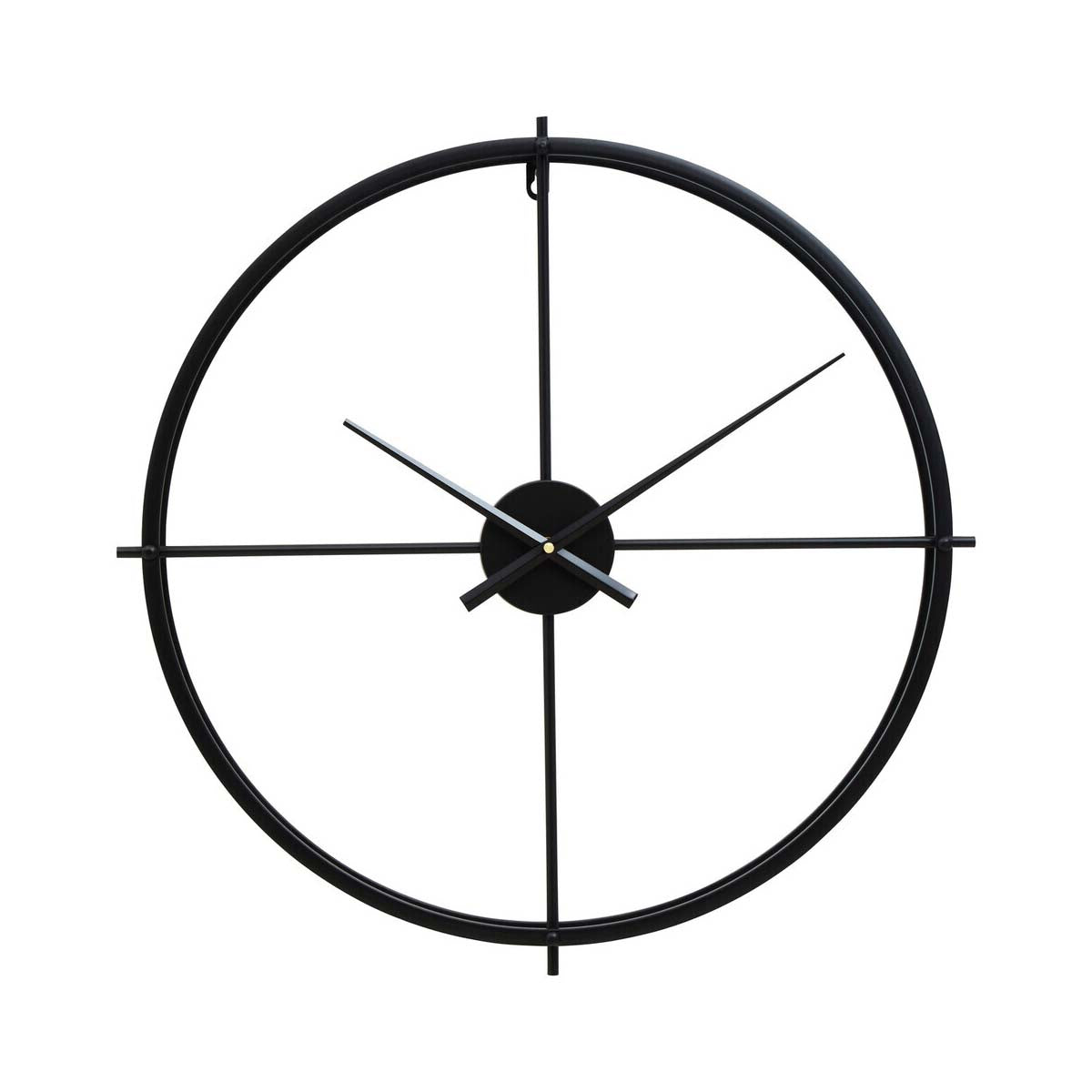 Kent Large Black Finish Wall Clock
