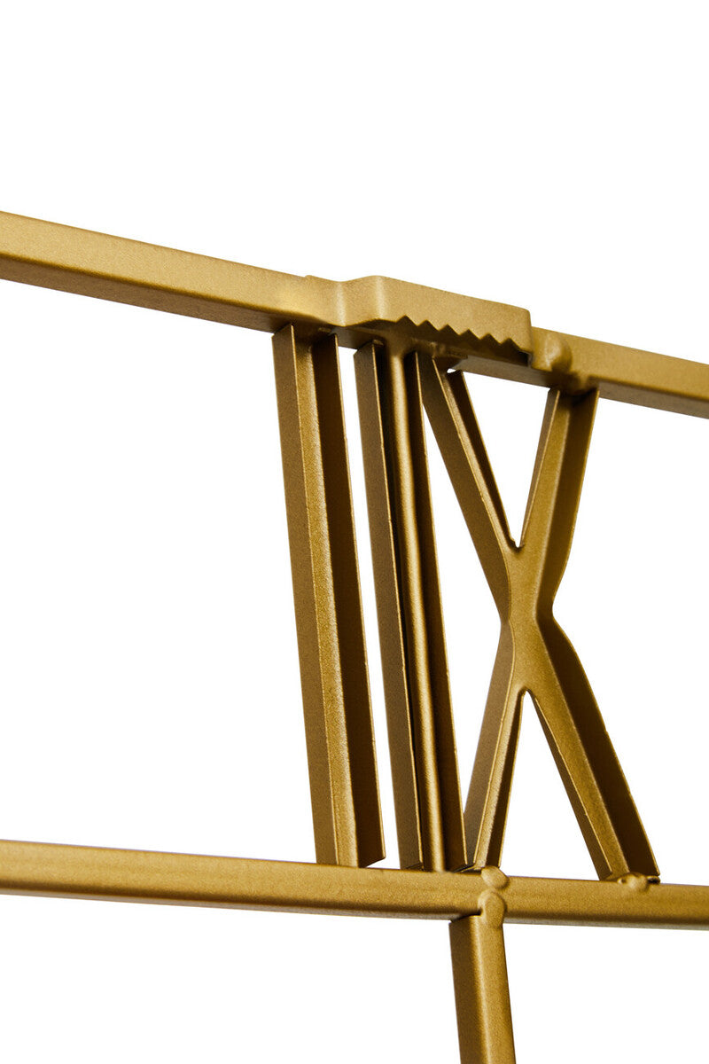 Kent Small Gold Finish Square Wall Clock