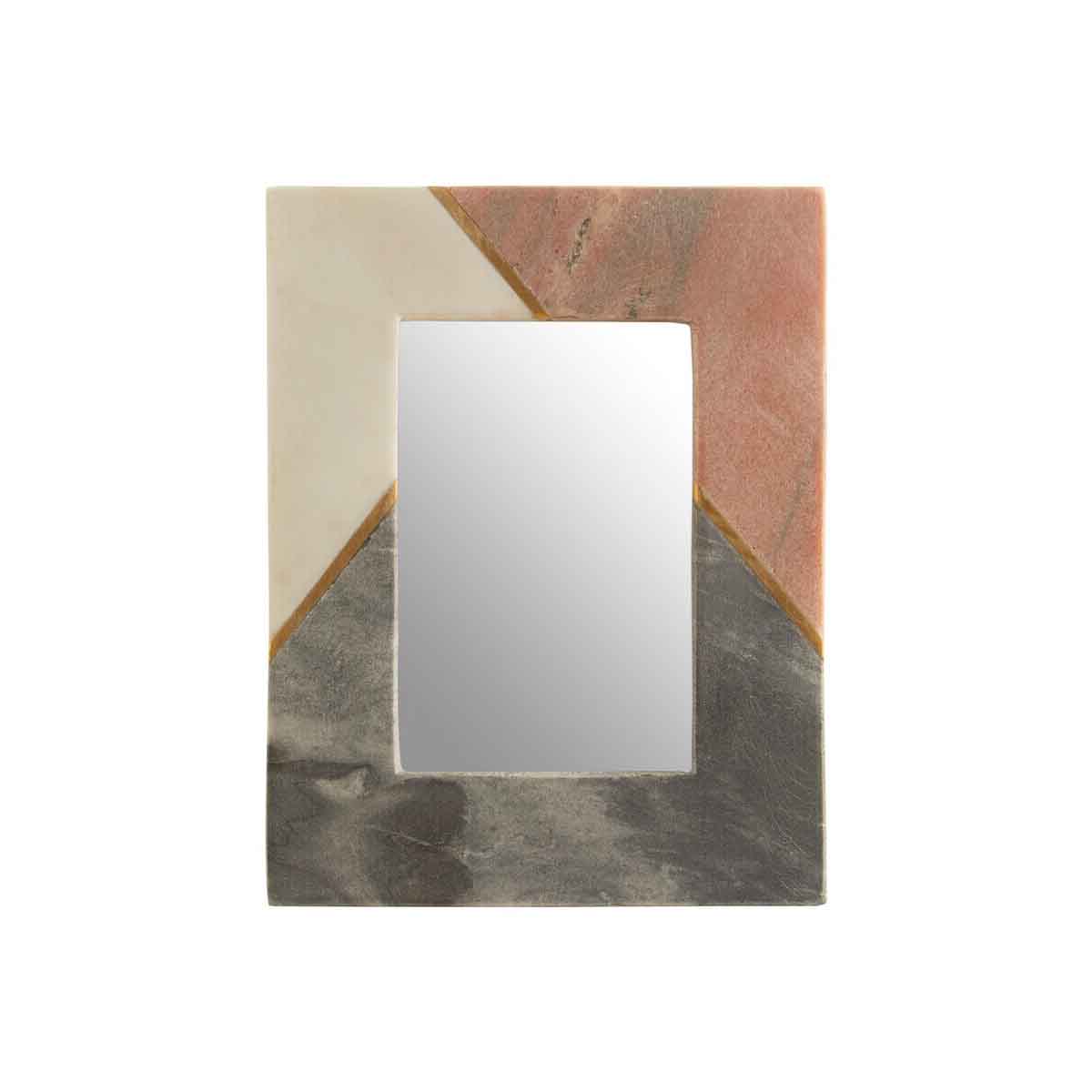 Kira Small Tri Colour Marble 4In X 6In Photo Frame