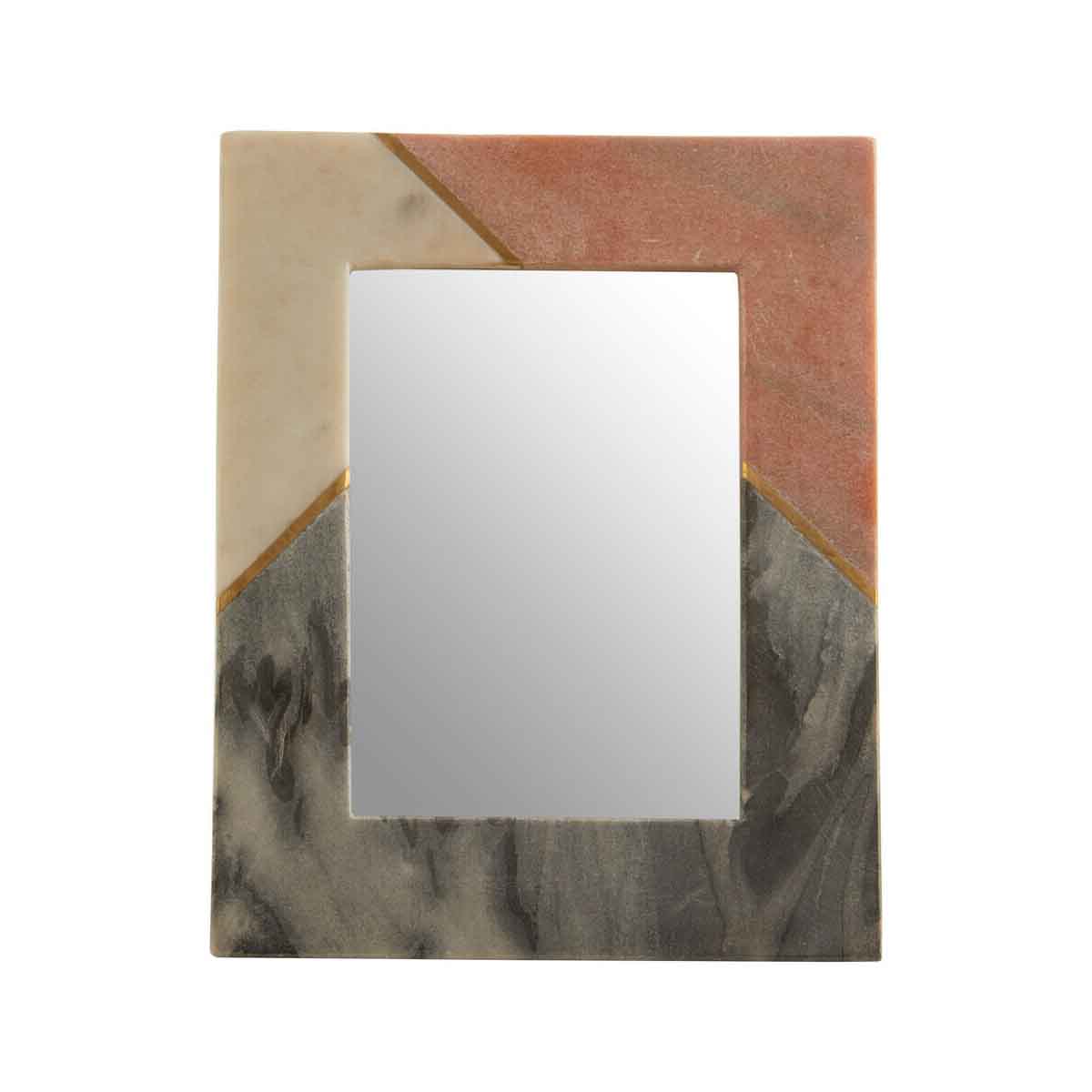 Kira Large Tri Colour Marble 5In X 7In Photo Frame