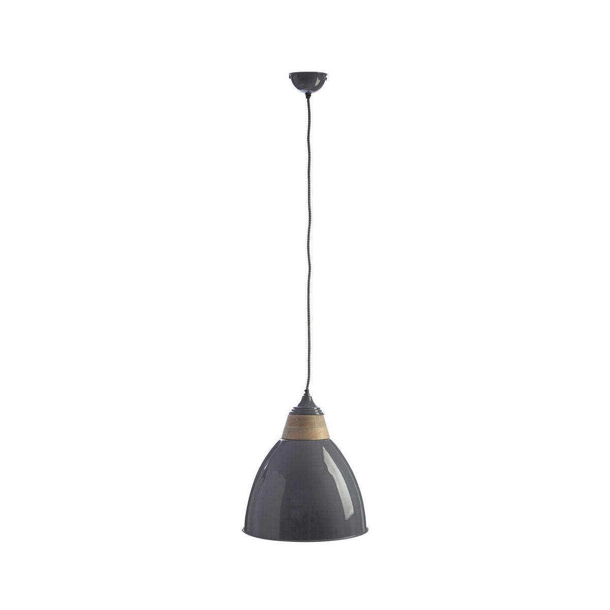 Oslo Large Grey Bell Shaped Pendant Light