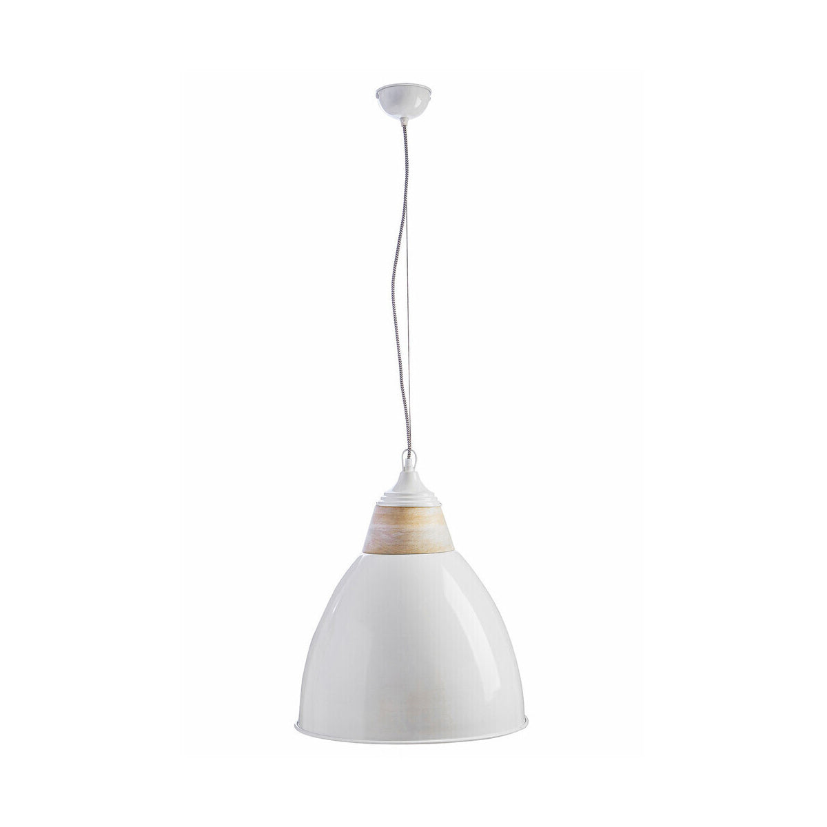 Oslo Large White Bell Shaped Pendant Light