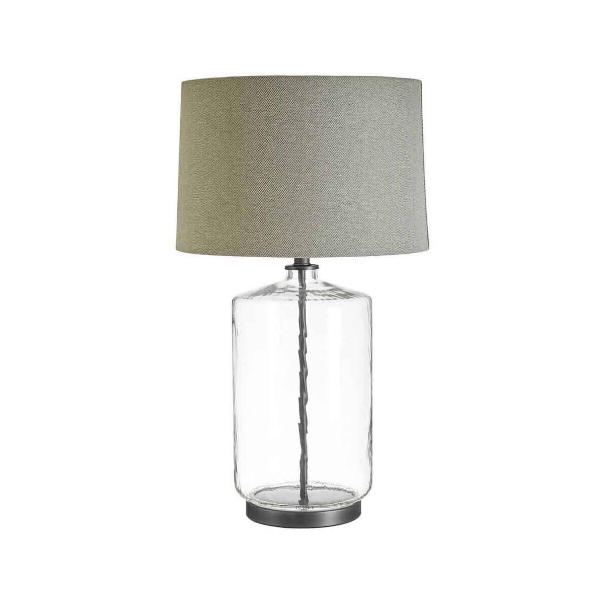 Unita Table Lamp With Grey And Black Shade