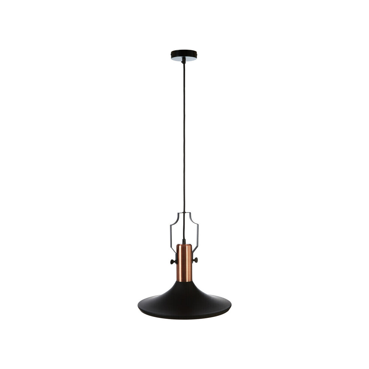 Argo Large Pendant Light in Black and Copper