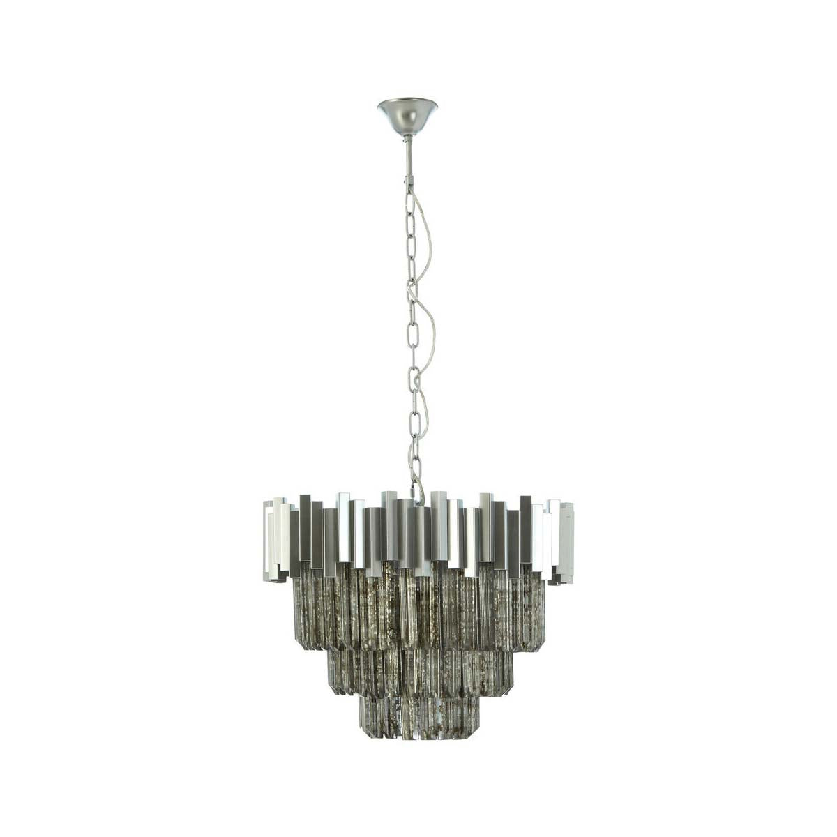 Lustra Small Nickel Painted Chandelier
