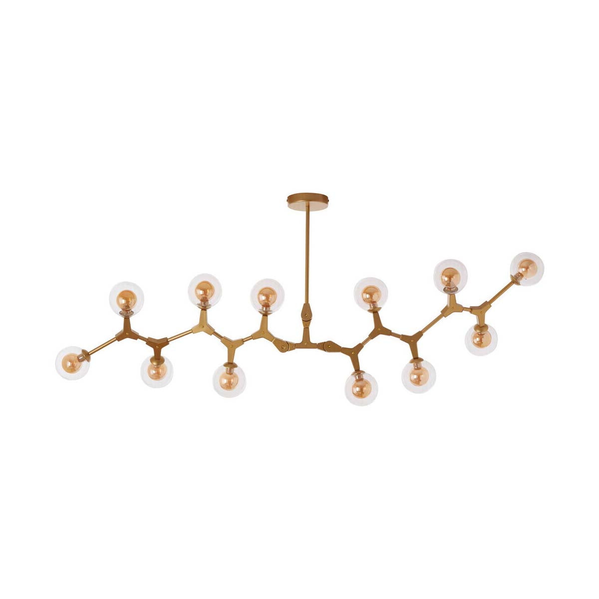 Abira 12 Arm Gold Finish Pendant Light