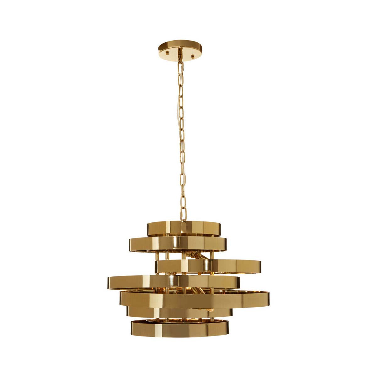 Alana 4 Bulb Gold Finish Pendant Light