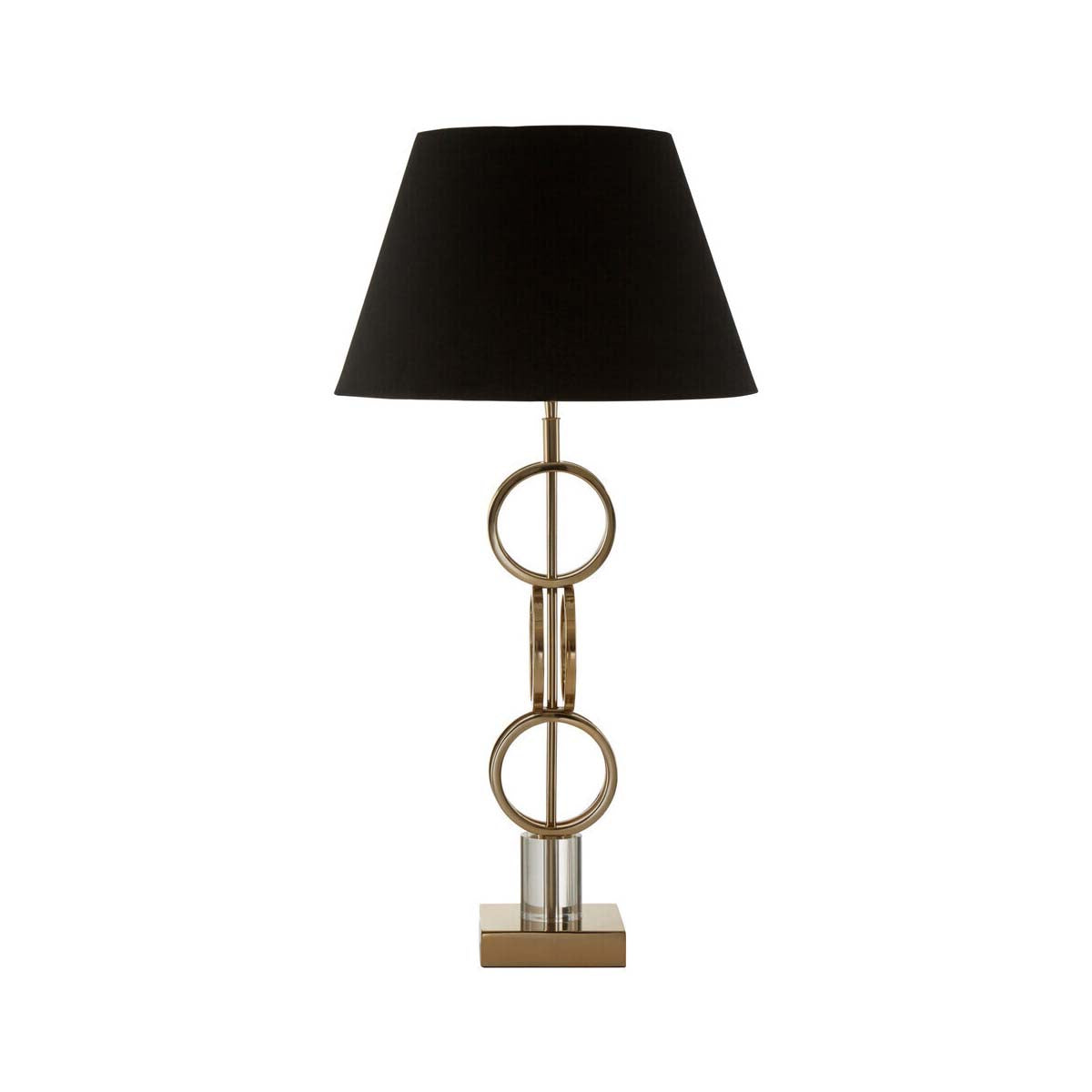 Skye Gold Finish Table Lamp with Dual Ring Base