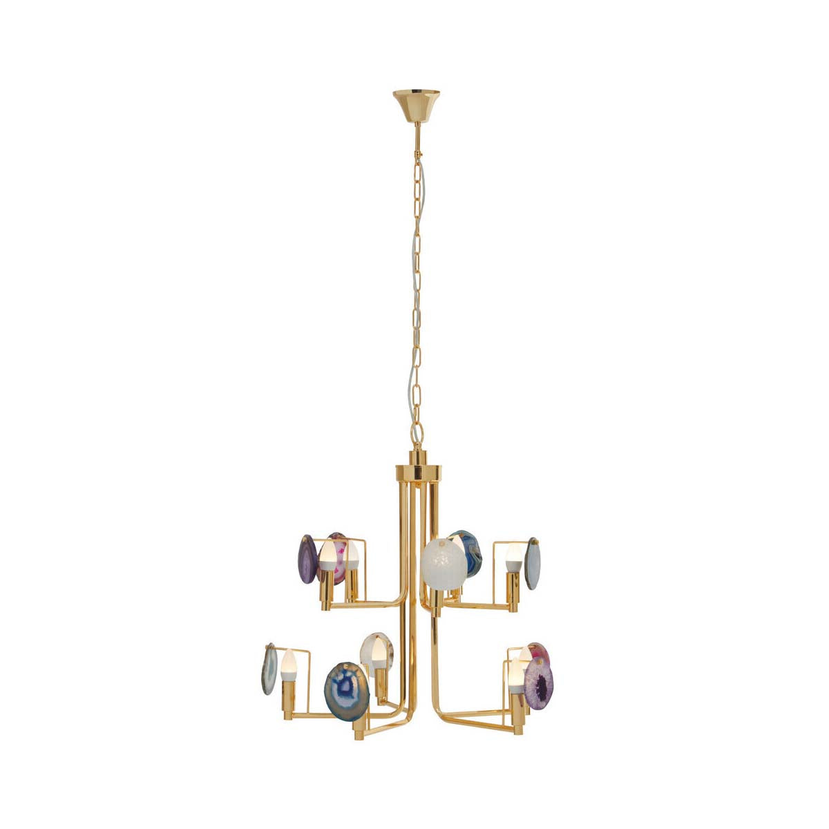 Glamour Agate 10-light Celing Light